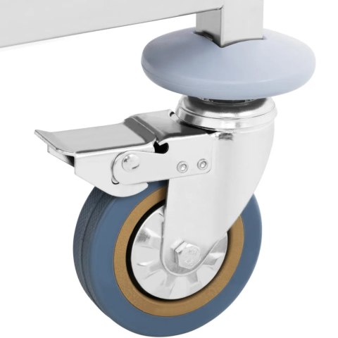 Wózek kelnerski 2 półkowy za stali nierdzewnej