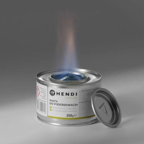 Pasta do podgrzewaczy potraw - etanol puszka 48 x 200g - Hendi 194546