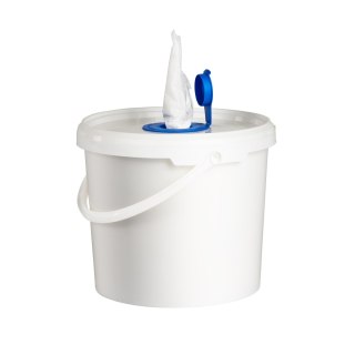 Wiaderko z wkładem z włókniny do nasączania - 200 listków.