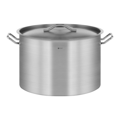 Garnek gastronomiczny z pokrywką stalowy nierdzewny do kuchenki indukcyjnej 113 L