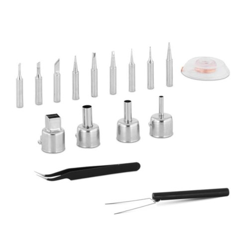 Stacja lutownicza kolbowa HOT AIR 70W LCD S-LS-45 S - ZESTAW 21el.