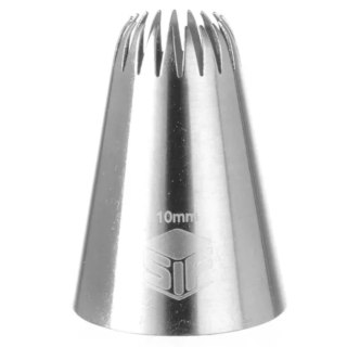 Końcówka tylka do rękawa cukierniczego do dekoracji KWIATEK 10mm - HENDI 551219