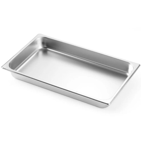 Podgrzewacz do potraw na pastę świeczki stalowy GN 1/1 - DUŻY ZESTAW