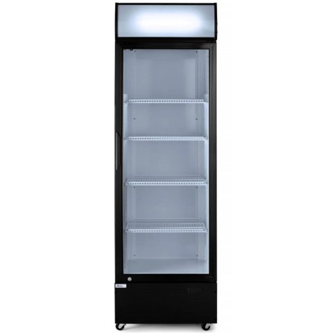 Witryna szafa chłodnicza z podświetlanym panelem reklamowym 360L
