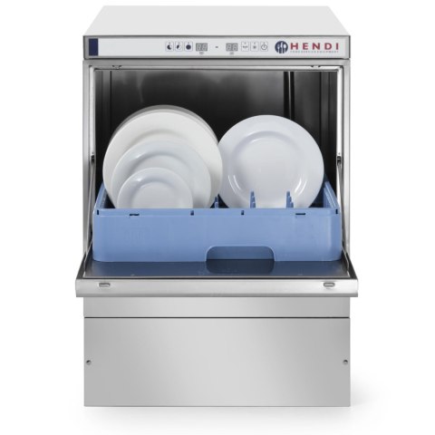 Zmywarka barowa do naczyń + dozownik + pompa kosz 50x50cm 400V 3 PROGRAMY