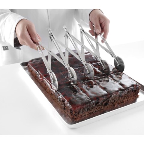 Znacznik do ciasta rozstawny regulowany 13-125mm 5 ostrzy - HENDI 515044