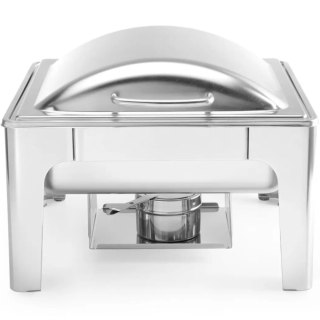 Podgrzewacz do potraw na pastę świeczki stal satynowana GN 2/3