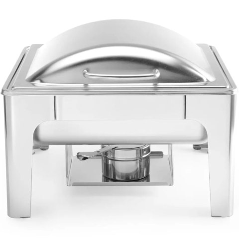 Podgrzewacz do potraw na pastę świeczki stal satynowana GN 2/3