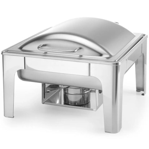 Podgrzewacz do potraw na pastę świeczki stal satynowana GN 2/3