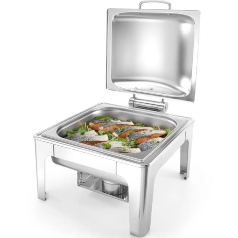 Podgrzewacz do potraw na pastę świeczki stal satynowana GN 2/3