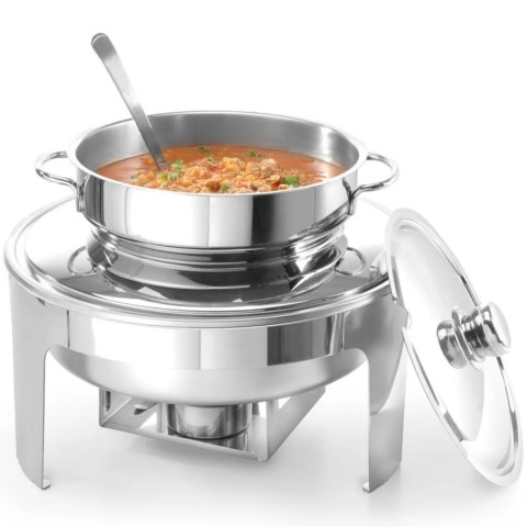 Podgrzewacz na pastę świeczki do zupy stal polerowana 10L