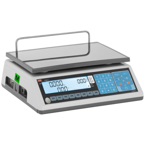 Waga sklepowa handlowa 15 kg / 5 g LCD M LEGALIZACJA