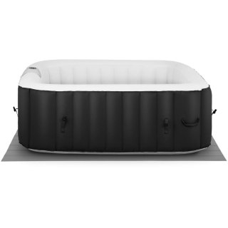 Jacuzzi ogrodowe dmuchane z masażem 4 osobowe 42C 600 l czarno-białe