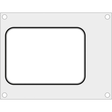 Matryca forma do zgrzewarki Hendi na tackę bez podziału 187x137 mm - Hendi 805664