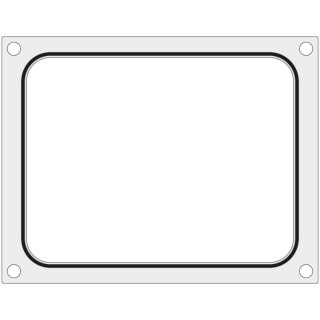 Matryca forma do zgrzewarki Hendi na tackę pojemnik bez podziału 227x178 mm - Hendi 805572