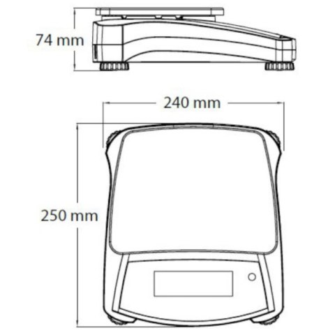 Waga techniczna stołowa do laboratorium dokładna NAVIGATOR NVT 22000g / 1g - OHAUS NVT22000