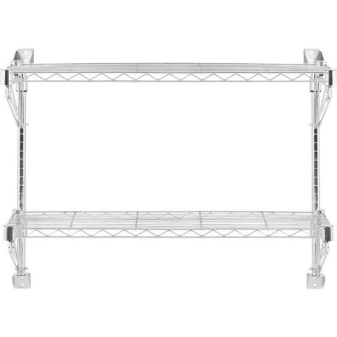 Półka druciana ścienna podwójna do 60 kg 90 x 35 x 60 cm