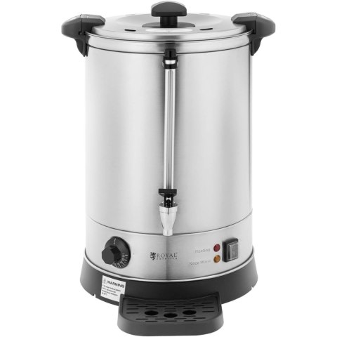 Warnik podgrzewacz do wody z podwójnymi ściankami i ociekaczem 13.5 L 2500 W srebrny