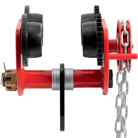 Wózek suwnicowy belkowy ręczny podwieszany z łańcuchem 90-135 mm 2000 kg