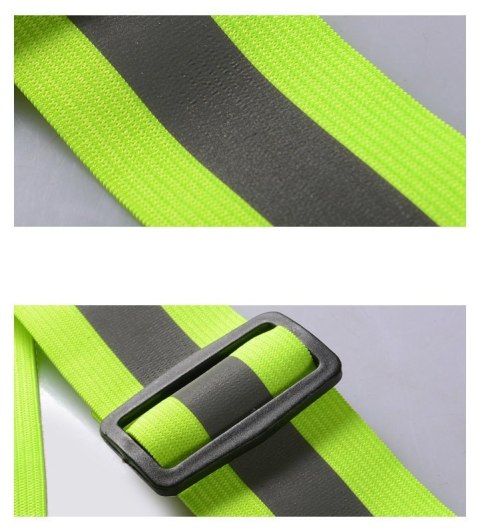 Szelki odblaskowe na rower motor do biegania kamizelka odblaskowa żółty