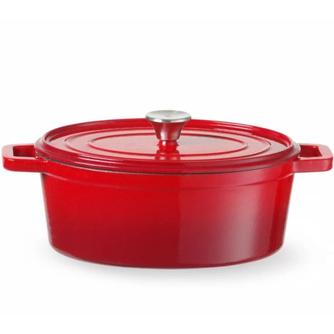 Garnek żeliwny emaliowany 4,4 l czerwony - Hendi 626849
