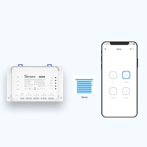 Inteligentny 4-kanałowy przekaźnik przełącznik prądu WiFi biały 4CHR3