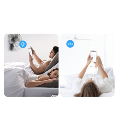 Inteligentny 4-kanałowy przekaźnik przełącznik prądu WiFi biały 4CHR3