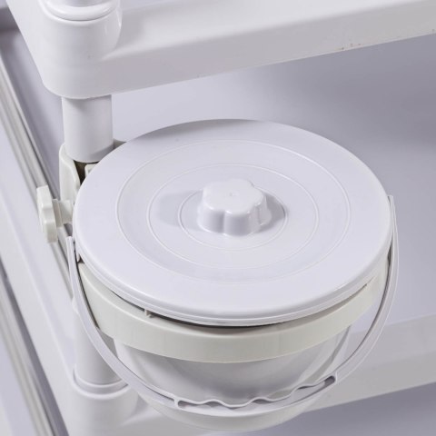 Wózek laboratoryjny zabiegowy kosmetyczny 2 szuflady 3 półki 70 x 64 x 99 cm