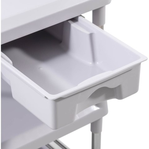 Wózek laboratoryjny zabiegowy kosmetyczny 2 szuflady 3 półki 70 x 64 x 99 cm