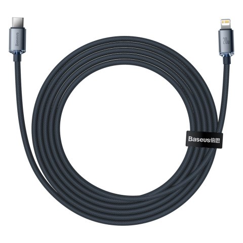 Kabel przewód do szybkiego ładowania i transferu danych USB-C Iphone Lightning 20W 2m czarny
