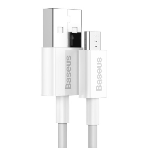 Superior kabel przewód USB microUSB do szybkiego ładowania 2A 1m biały
