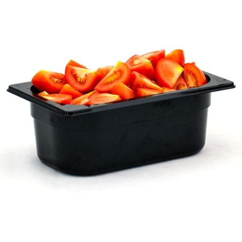 Pojemnik z czarnego poliwęglanu GN 1/4 wys. 100 mm - Hendi 862629