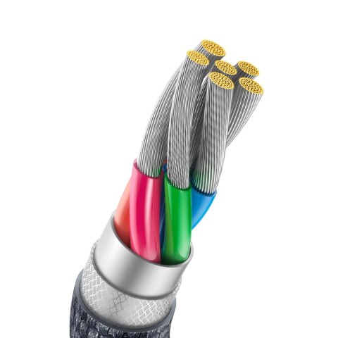 Kabel przewód do szybkiego ładowania i transferu danych USB USB-C 100W 2m czarny