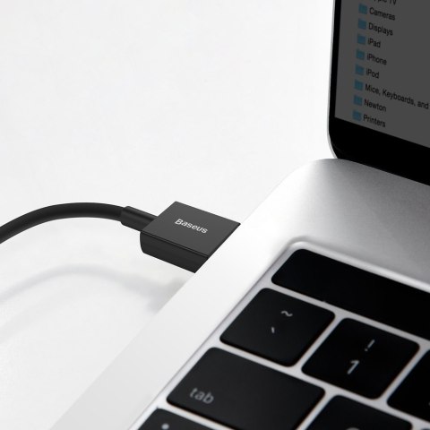 Kabel przewód Superior do Huawei USB - USB-C 11V / 6A SuperCharge 2m - czarny