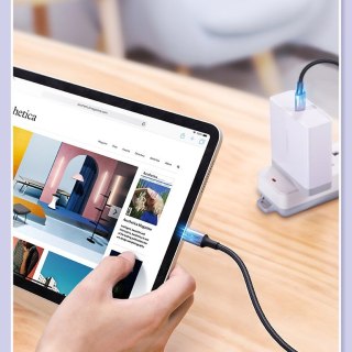 Kabel przewód USB-C - USB-C Power Delivery Quick Charge 1m - szary