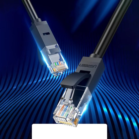 Kabel sieciowy patchcord LAN Ethernet U/UTP Cat. 6 1000Mb/s 8m - czarny
