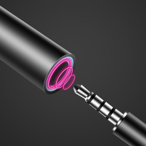 Adapter przejściówka z USB-C na gniazdo audio 3.5 mini jack czarny