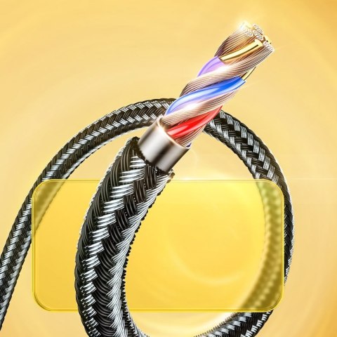 Kabel przewód Mermaid series iPhone USB - Lightning 2.4A 2m czarny