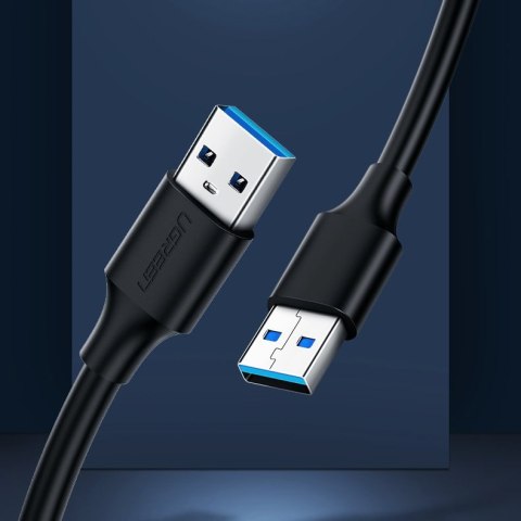Kabel przewód USB 2.0 męski 2m czarny