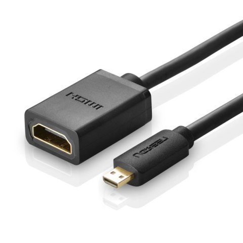 Kabel przewód przejściówka HDMI - micro HDMI 20cm czarny