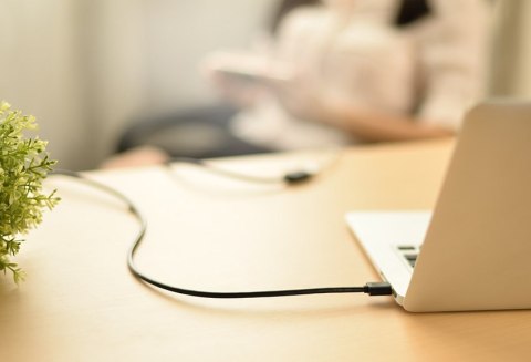 Przedłużacz do kabla przewodu USB 1m czarny