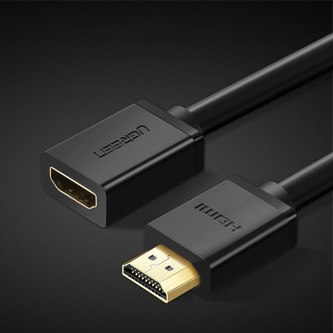 Przedłużacz przejściówka kabla HDMI 4K 10.2 Gbps 340Mhz 0.5 m czarny