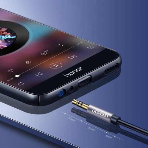 Przewód kabel przedłużacz do słuchawek AUX 3.5mm mini jack 3m srebrny