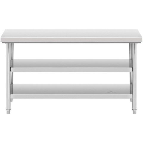 Stół blat roboczy stalowy nierdzewny z 2 półkami 150x60cm