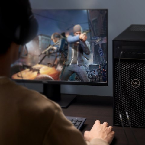 Rozdzielacz kabla AUX 3.5 mm męski do słuchawek i mikrofonu żeński 20cm czarny