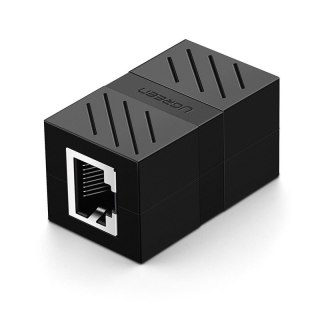 Złączka sieciowa łącznik kabli sieciowych Ethernet RJ45 10Gbps czarny