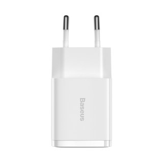 Mała ładowarka sieciowa Compact 2x USB 10.5W biały