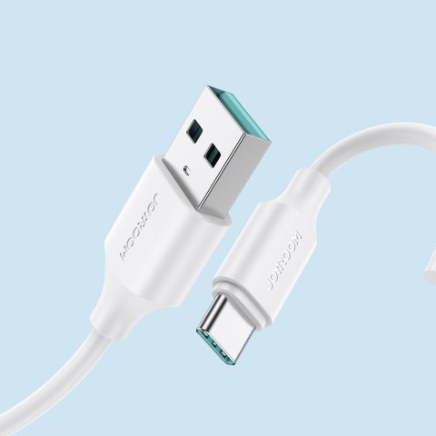 Kabel do ładowania i transmisji danych USB-A - USB-C 3A 2m biały