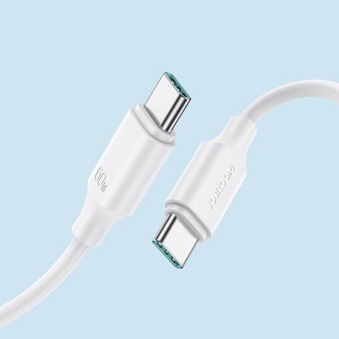 Kabel przewód USB-C - USB-C 480Mb/s 60W 1m biały