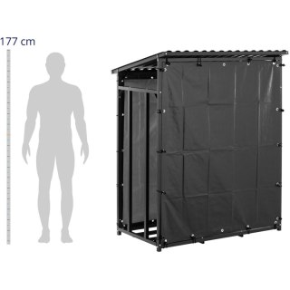 Stojak wiata na drewno kominkowe 137x90x171cm